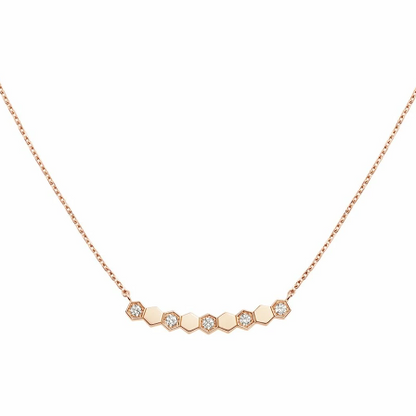 [⭐Haelin Jewelry]BEE MY LOVE DIAMOND NECKLACE
