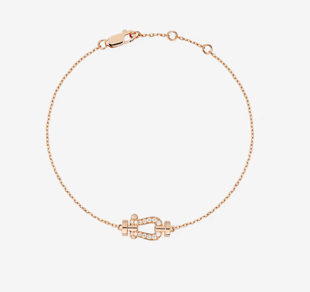 [⭐Haelin Jewelry]FORCE 10 FULL DIAMOND BUCKLE CHAIN LINK MINI MODEL