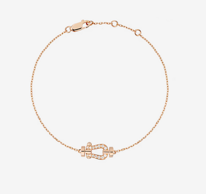 [⭐Haelin Jewelry]FORCE 10 FULL DIAMOND BUCKLE CHAIN LINK MINI MODEL