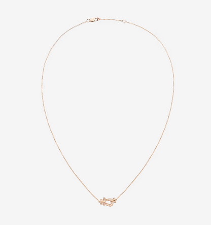 [⭐Haelin Jewelry]FORCE 10 DIAMOND PINK GOLD NECKLACE MINI MODEL