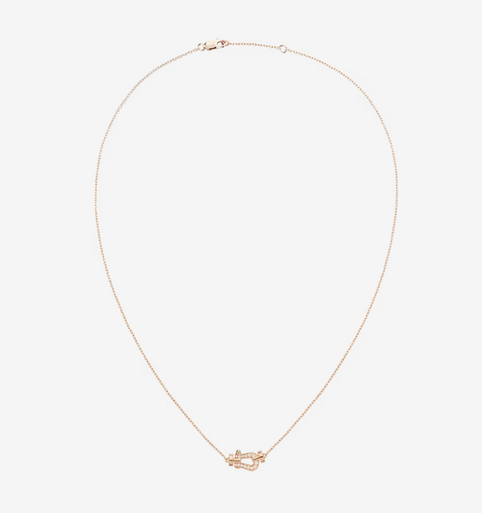[⭐Haelin Jewelry]FORCE 10 DIAMOND PINK GOLD NECKLACE MINI MODEL