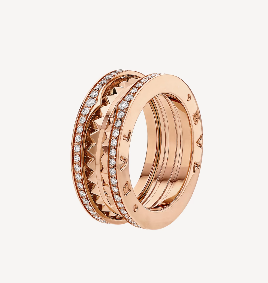 [⭐Haelin Jewelry]ZERO 1 ROCK DIAMOND PINK GOLD