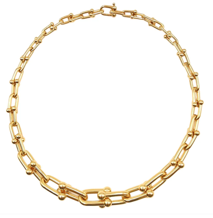 [Haelin Jewelry]HARDWEAR PINK GOLD CHOKER