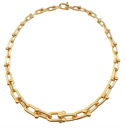 [Haelin Jewelry]HARDWEAR PINK GOLD CHOKER