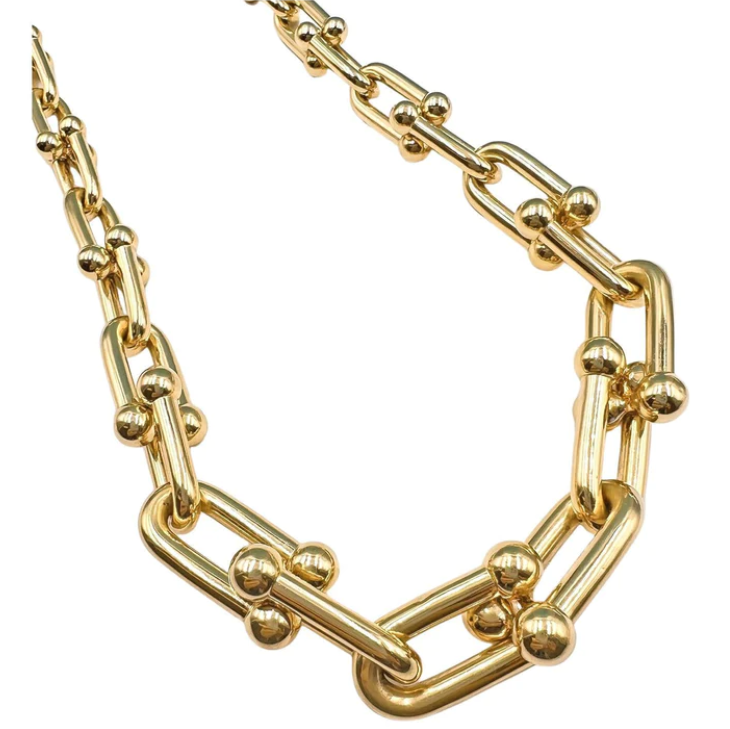 [Haelin Jewelry]HARDWEAR PINK GOLD CHOKER