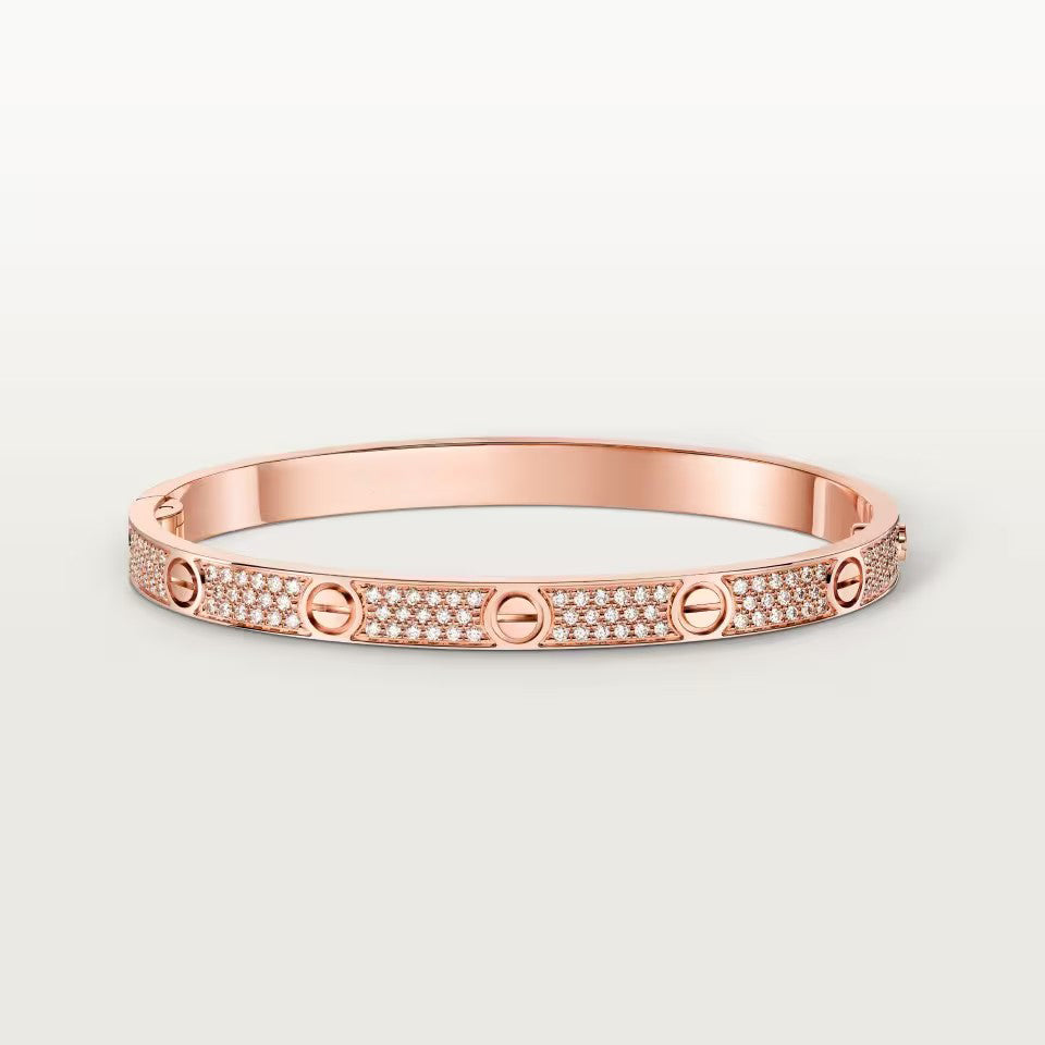 [⭐Haelin Jewelry]LOVE BRACELET 4.8MM DIAMOND-PAVED