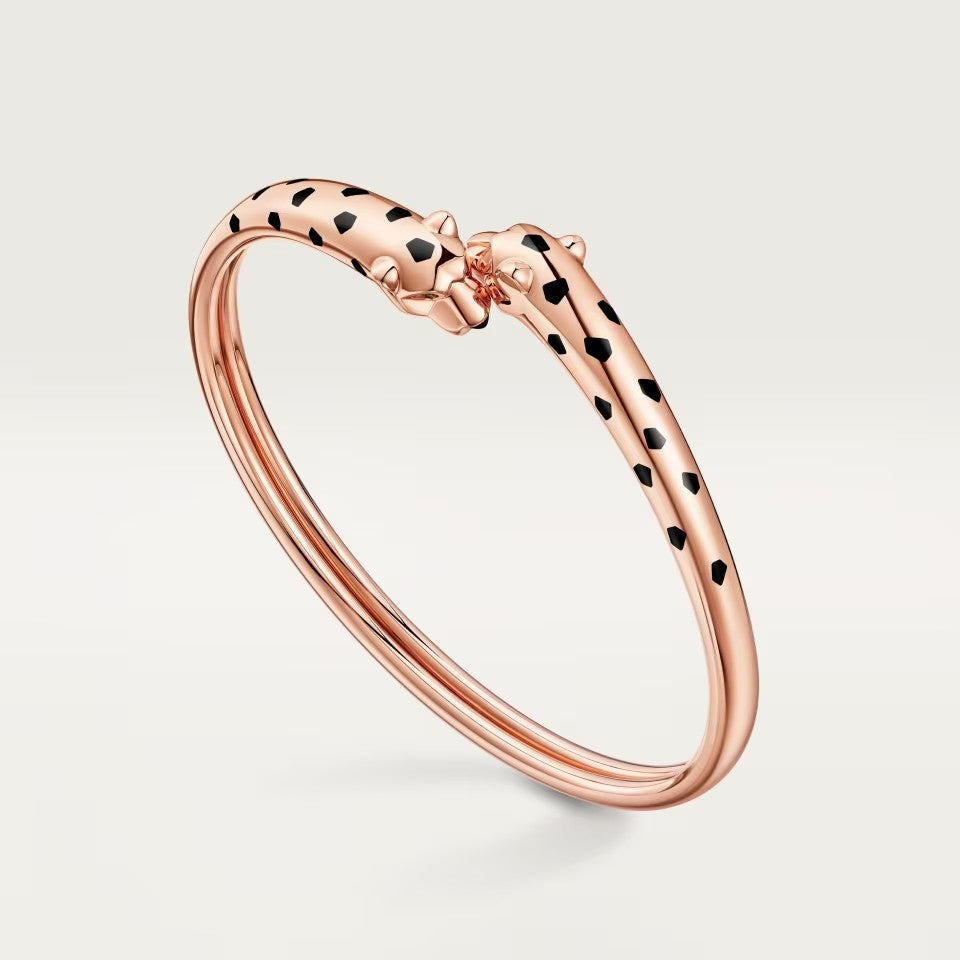 [⭐Haelin Jewelry]PANTHERE DOUBLE HEADED OPEN BRACELET