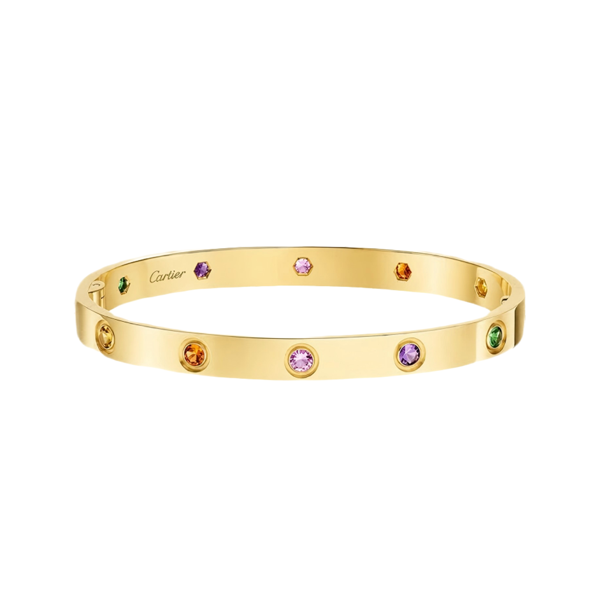 [⭐Haelin Jewelry] 2026 RAINBOW LOVE BRACELET 6.1MM  10 DIAMONDS