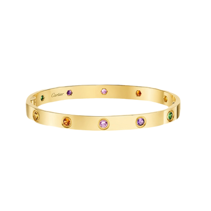 [⭐Haelin Jewelry] 2026 RAINBOW LOVE BRACELET 6.1MM  10 DIAMONDS