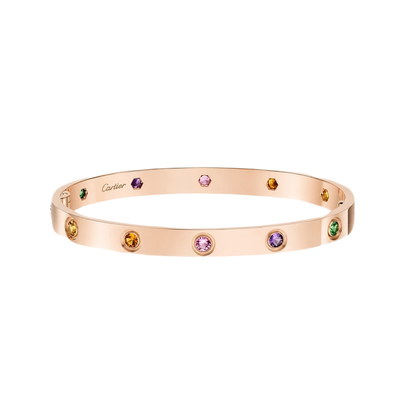 [⭐Haelin Jewelry] 2026 RAINBOW LOVE BRACELET 6.1MM  10 DIAMONDS