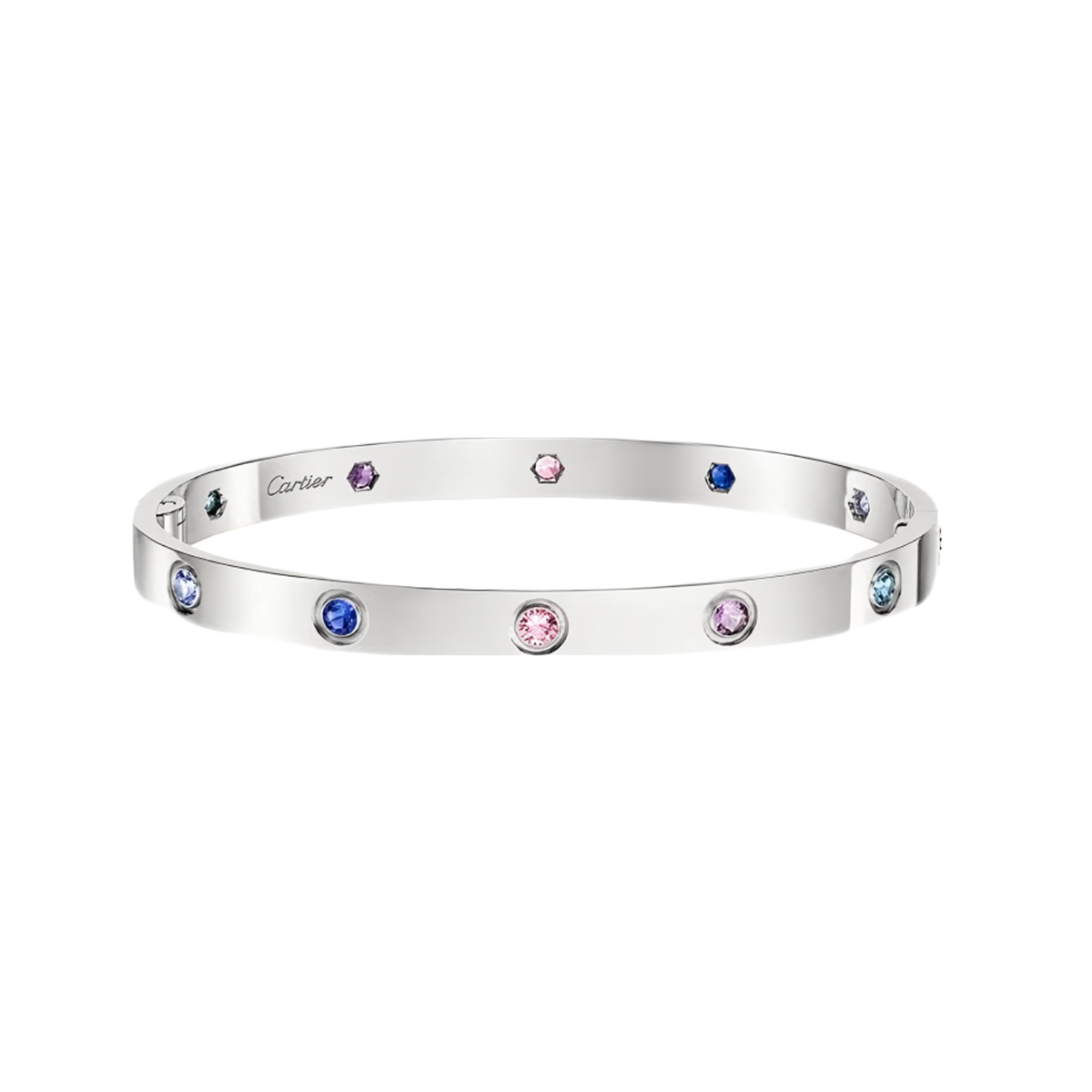 [⭐Haelin Jewelry] 2026 RAINBOW LOVE BRACELET 6.1MM  10 DIAMONDS