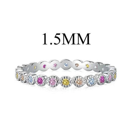 [Haelin Jewelry]Radiant Sparkling Round Cut Daily Ring