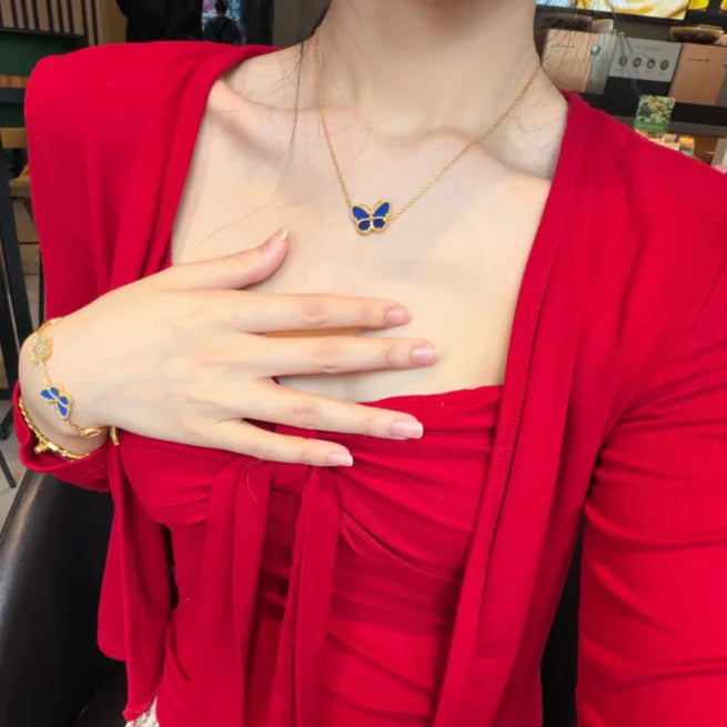 [⭐Haelin Jewelry]  2026 NEW LUCKY BUTTERFLY 1 MOTIFS NECKLACE