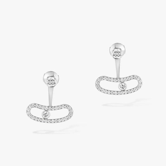 [⭐Haelin Jewelry]MOVE UNO SILVER DIAMOND EARRINGS