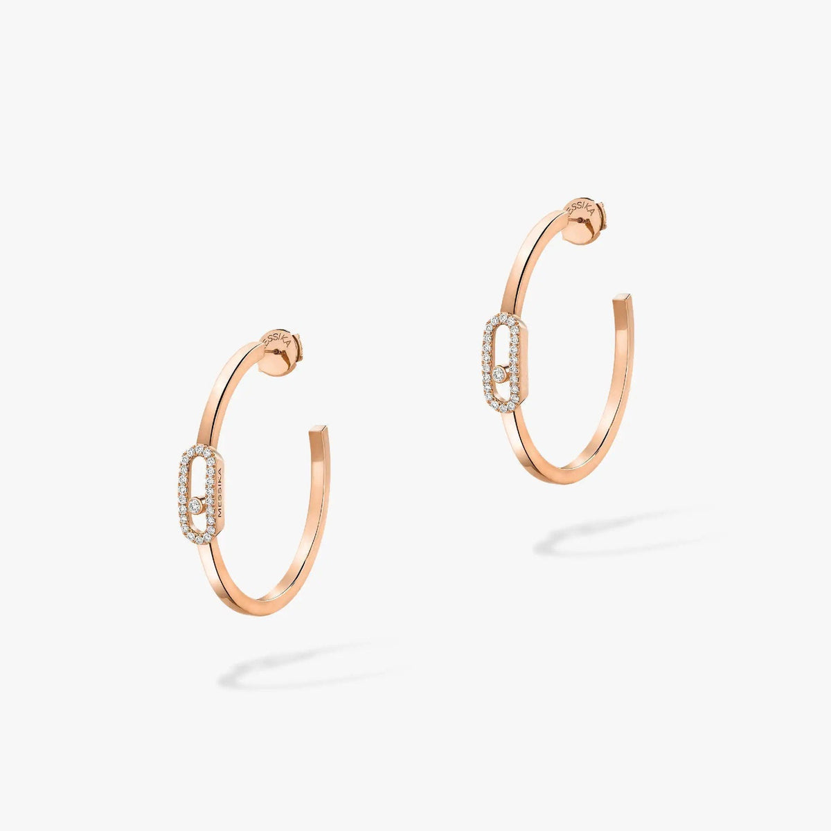 [⭐Haelin Jewelry]CREOLES MOVE UNO PM DIAMOND EARRINGS