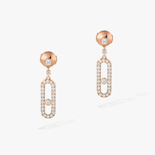 [⭐Haelin Jewelry]DORMEUSES MOVE UNO DIAMOND EARRINGS