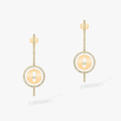 [⭐Haelin Jewelry]Demo MOVE ARROW PINK GOLD DIAMOND EARRINGS