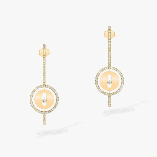 [⭐Haelin Jewelry]Demo MOVE ARROW PINK GOLD DIAMOND EARRINGS