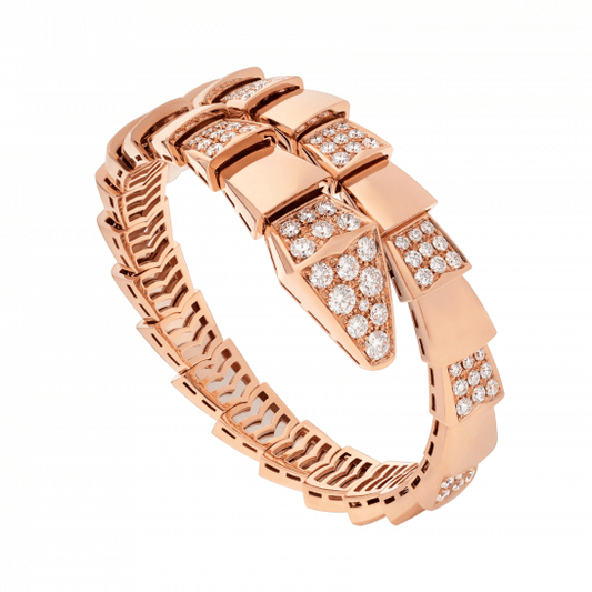 [⭐Haelin Jewelry]SERPENTI BRACELET PINK GOLD DIAMOND
