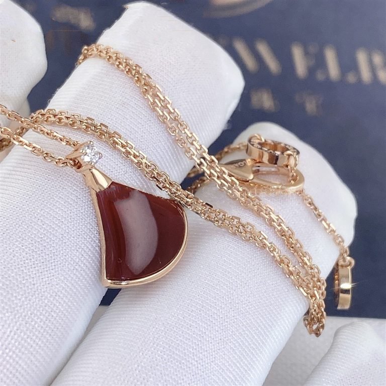 [⭐Haelin Jewelry]DREAM NECKLACE CARNELIAN 1 DIAMOND