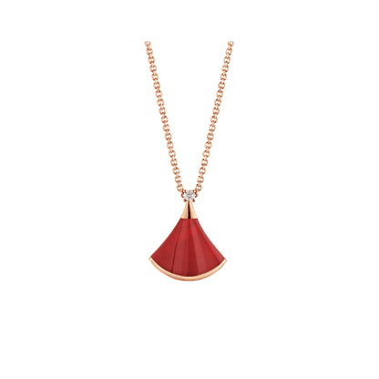 [⭐Haelin Jewelry]DREAM NECKLACE CARNELIAN 1 DIAMOND