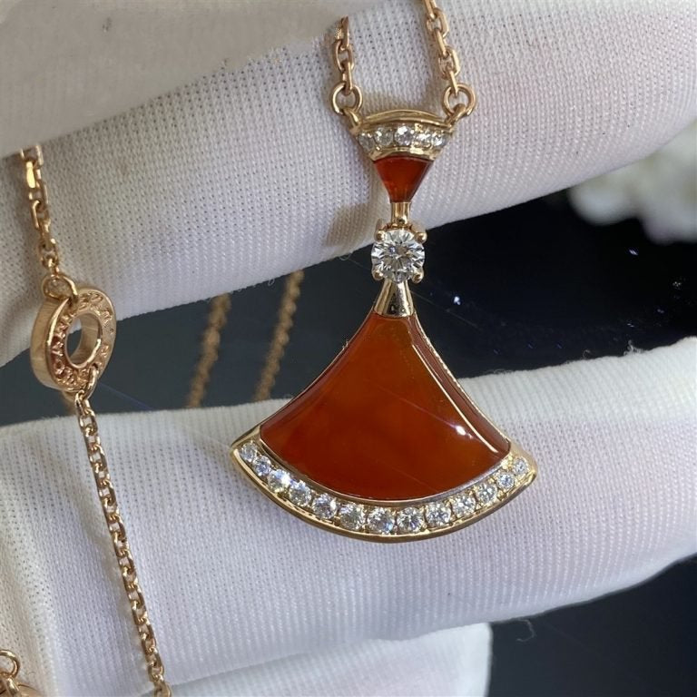[⭐Haelin Jewelry]DREAM NECKLACE CARNELIAN DIAMOND
