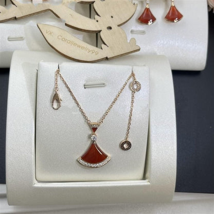 [⭐Haelin Jewelry]DREAM NECKLACE CARNELIAN DIAMOND