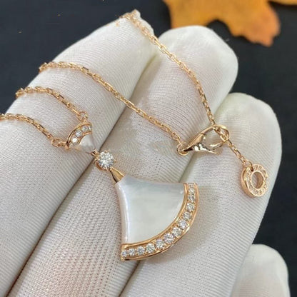 [⭐Haelin Jewelry]DREAM NECKLACE MOP PINK GOLD DIAMOND