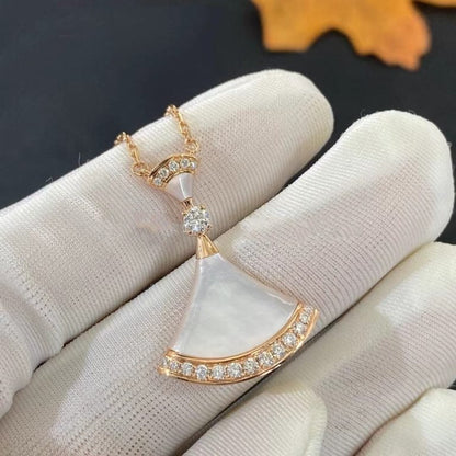 [⭐Haelin Jewelry]DREAM NECKLACE MOP PINK GOLD DIAMOND