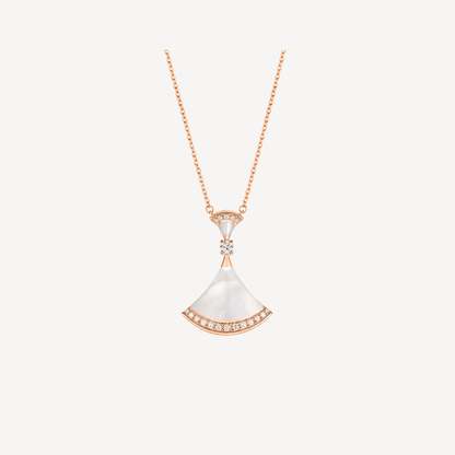 [⭐Haelin Jewelry]DREAM NECKLACE MOP PINK GOLD DIAMOND