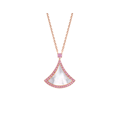 [⭐Haelin Jewelry]DREAM NECKLACE MOP DIAMOND PINK