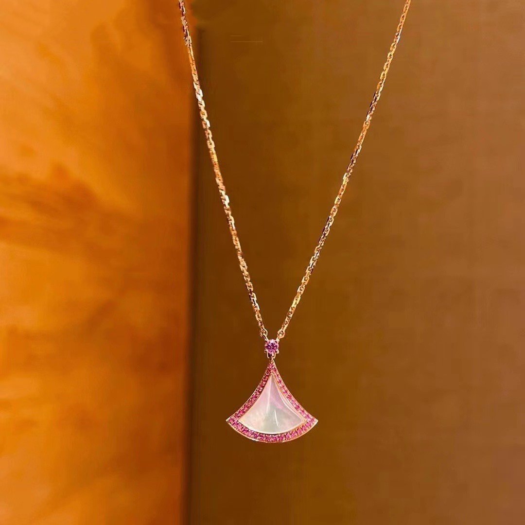 [⭐Haelin Jewelry]DREAM NECKLACE MOP DIAMOND PINK