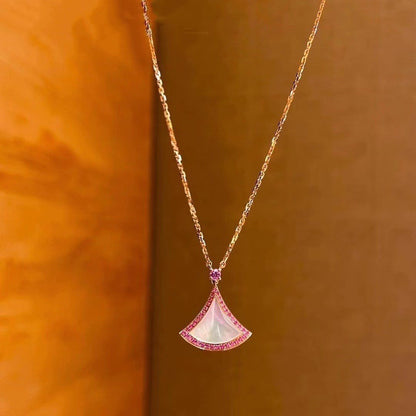 [⭐Haelin Jewelry]DREAM NECKLACE MOP DIAMOND PINK