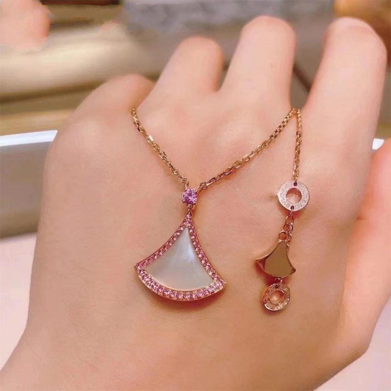 [⭐Haelin Jewelry]DREAM NECKLACE MOP DIAMOND PINK