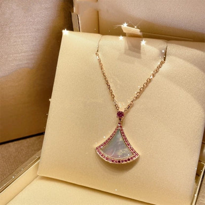 [⭐Haelin Jewelry]DREAM NECKLACE MOP DIAMOND PINK