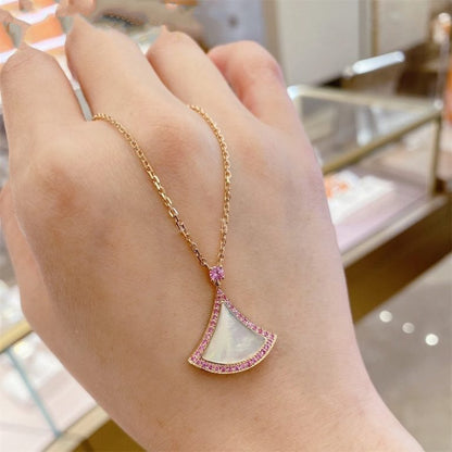 [⭐Haelin Jewelry]DREAM NECKLACE MOP DIAMOND PINK