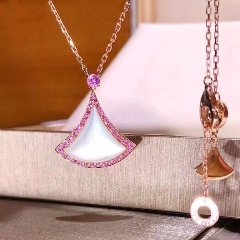[⭐Haelin Jewelry]DREAM NECKLACE MOP DIAMOND PINK