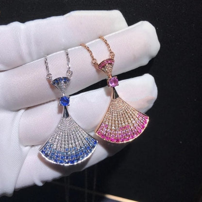 [⭐Haelin Jewelry]DREAM NECKLACK DIAMOND PINK GOLD