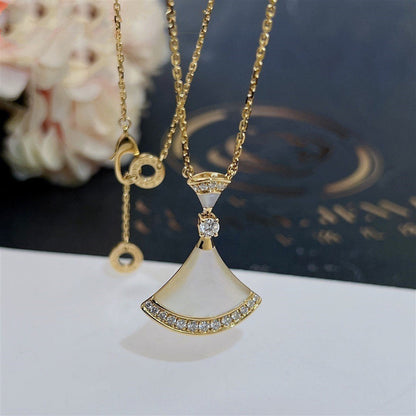 [⭐Haelin Jewelry]DREAM NECKLACE MOP GOLD DIAMOND