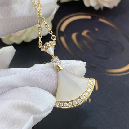 [⭐Haelin Jewelry]DREAM NECKLACE MOP GOLD DIAMOND