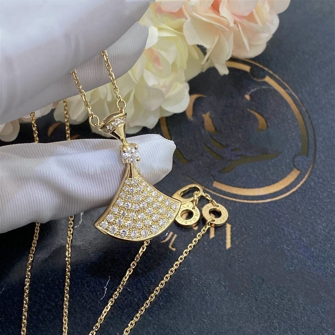 [⭐Haelin Jewelry]DREAM NECKLACE GOLD FULL DIAMOND