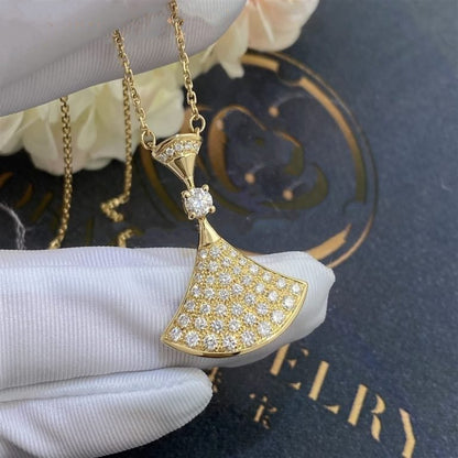 [⭐Haelin Jewelry]DREAM NECKLACE GOLD FULL DIAMOND