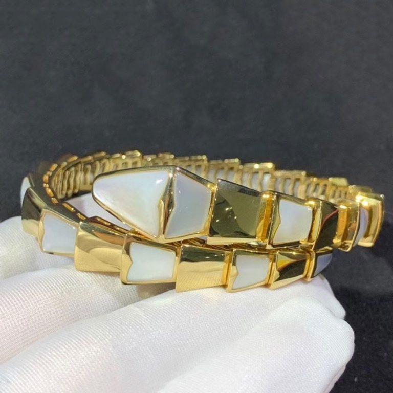 [⭐Haelin Jewelry]SERPENTI BRACELET MOP GOLD