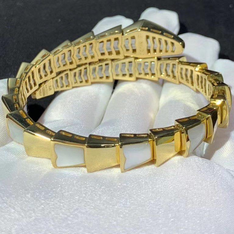 [⭐Haelin Jewelry]SERPENTI BRACELET MOP GOLD