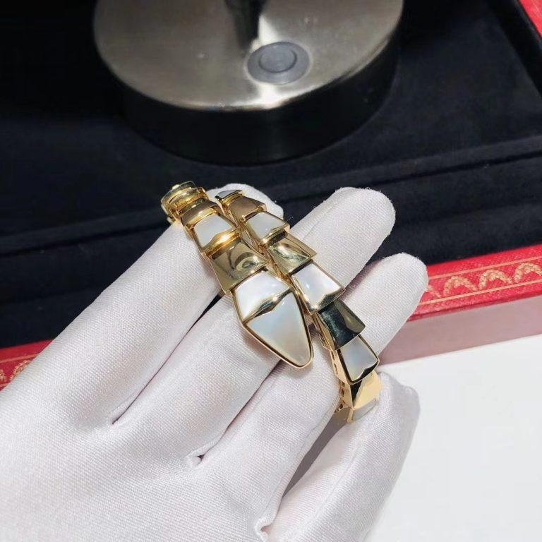 [⭐Haelin Jewelry]SERPENTI BRACELET MOP GOLD