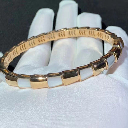 [⭐Haelin Jewelry]SERPENTI BRACELET PINK GOLD MOP
