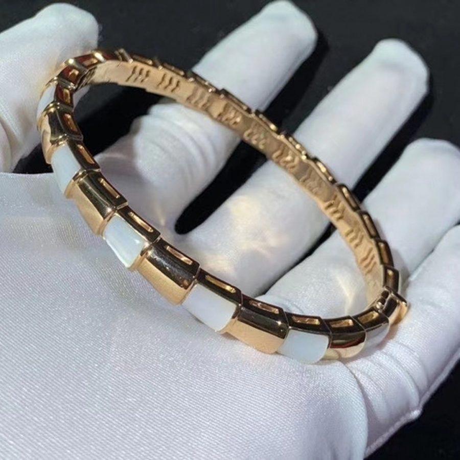 [⭐Haelin Jewelry]SERPENTI BRACELET PINK GOLD MOP