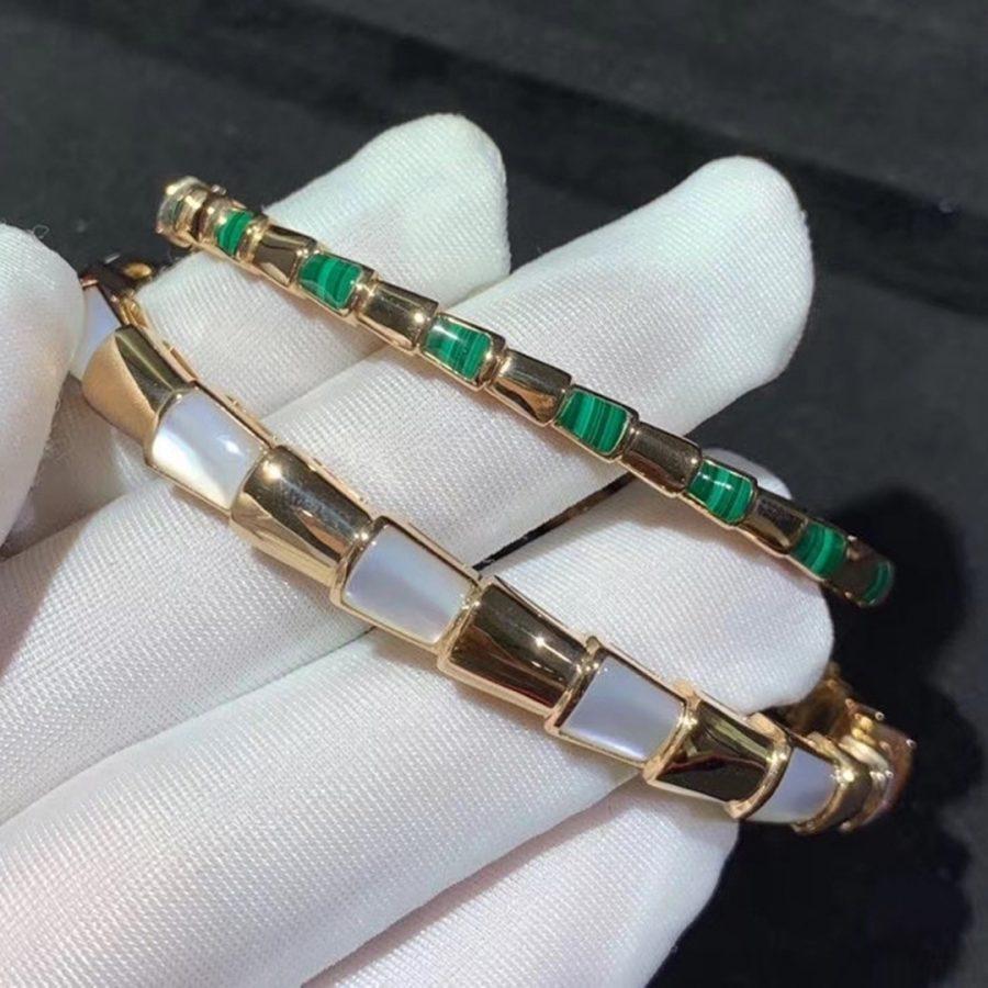 [⭐Haelin Jewelry]SERPENTI BRACELET PINK GOLD MOP