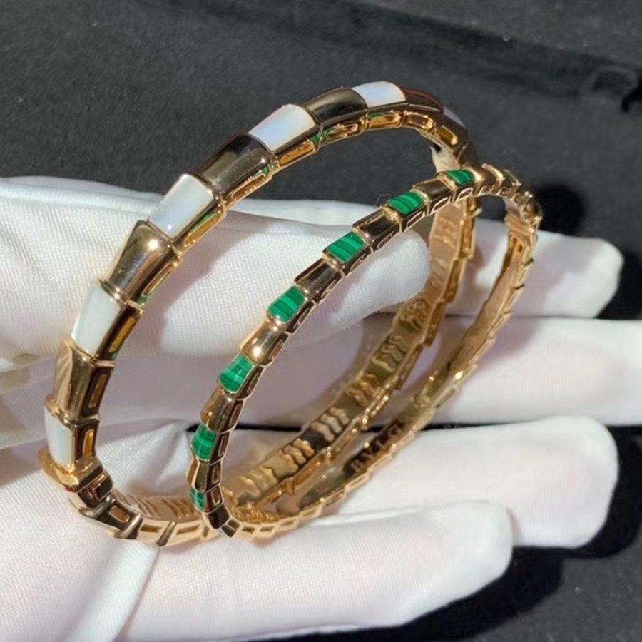 [⭐Haelin Jewelry]SERPENTI BRACELET PINK GOLD MOP