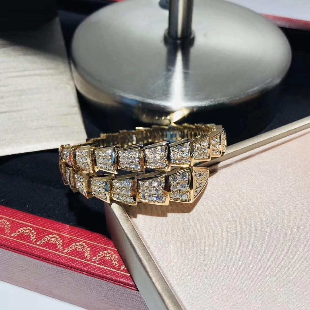 [⭐Haelin Jewelry]SERPENTI BRACELET 8MM GOLD DIAMOND